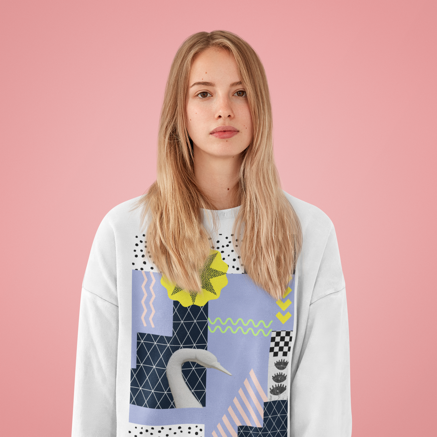 "Swanning Around" Unisex Crewneck Sweatshirt