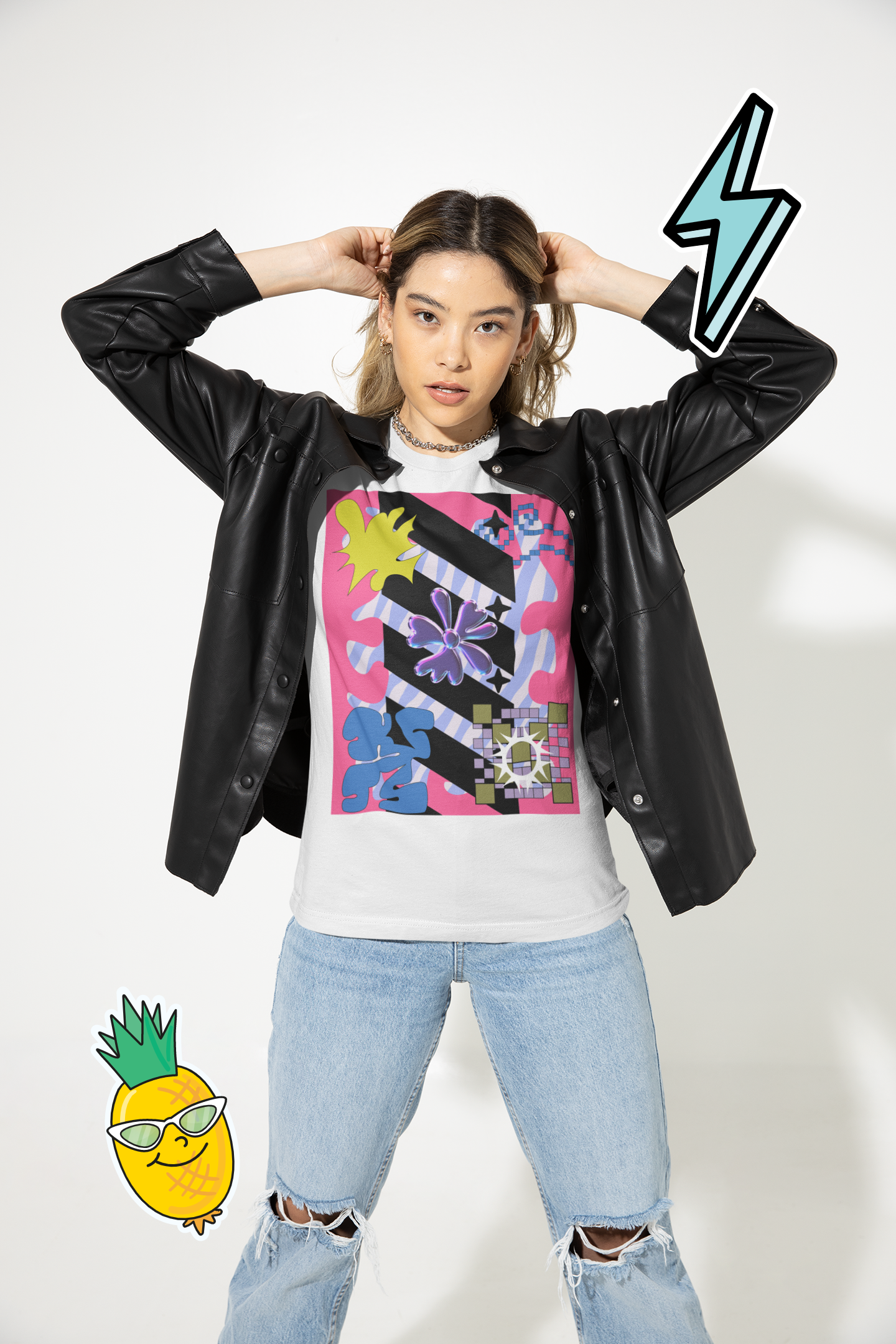 "Pixel Bloom Pop" T-Shirt