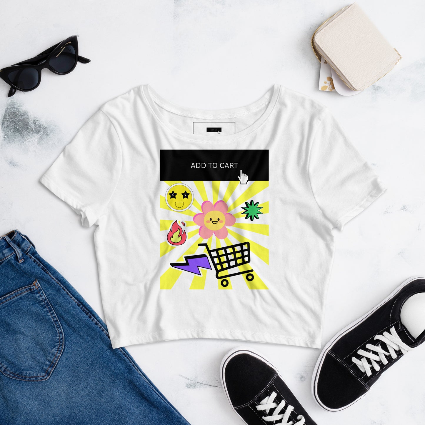 Add to Cart Logo Women’s Crop Tee